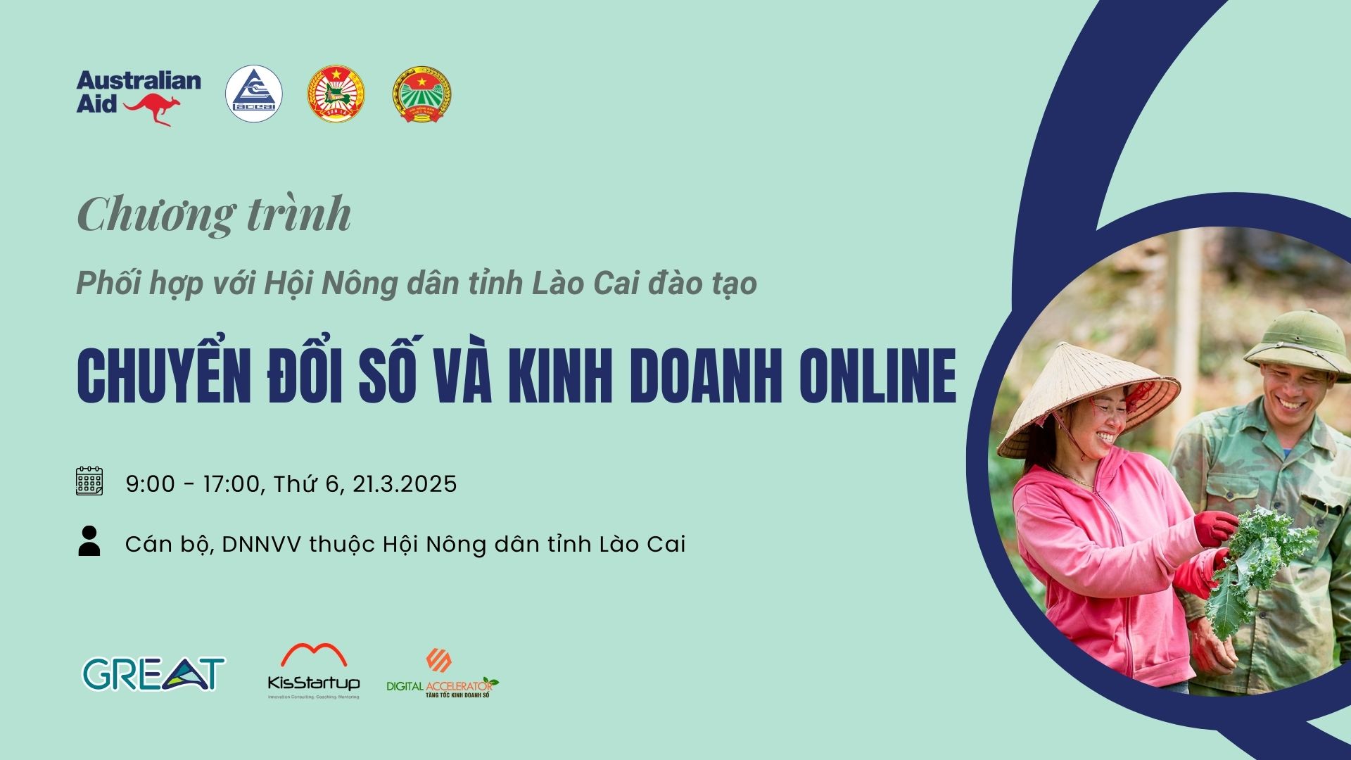 Sự kiện: Khóa tập huấn chuyển đổi số cho cán bộ và DNNVV thuộc Hội Nông dân tỉnh Lào Cai