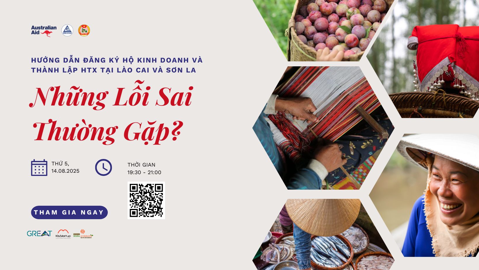 [Workshop Online] Hướng dẫn Đăng ký Hộ Kinh Doanh & Thành lập Hợp Tác Xã – Tránh Những Lỗi Thường Gặp!