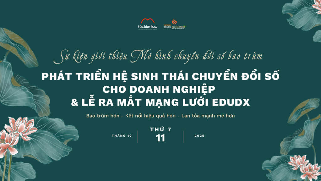 Giới thiệu Mô hình Chuyển đổi số Bao trùm – Phát triển Hệ sinh thái Chuyển đổi số cho Doanh nghiệp & Lễ ra mắt mạng lưới EduDX
