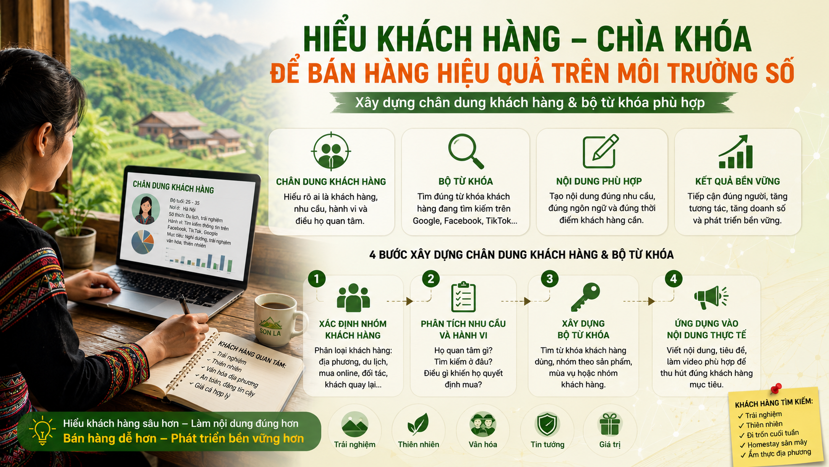 Xây dựng bộ từ khóa và chân dung khách hàng- khi doanh nghiệp cần hiểu khách hàng trước khi bán hàng