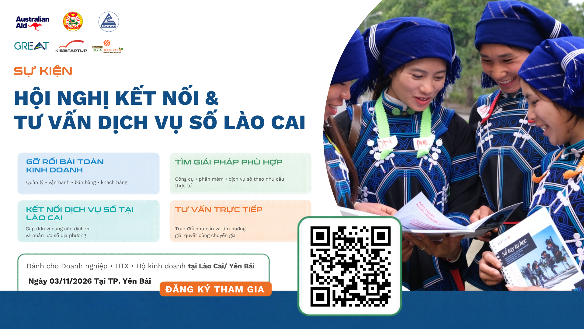 Giới thiệu Hội nghị kết nối và tư vấn dịch vụ số Lào Cai