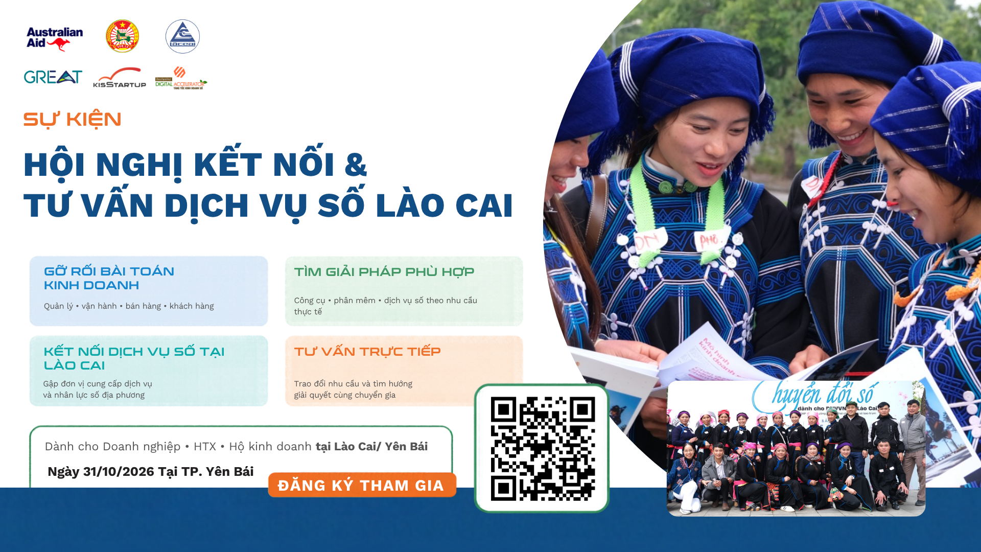 Giới thiệu Hội nghị kết nối và tư vấn dịch vụ số Lào Cai